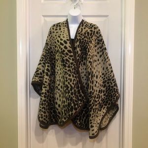 Cheetah Poncho/Shrug